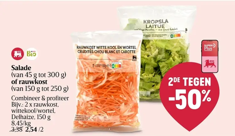 Promotie: Salade of rauwkost