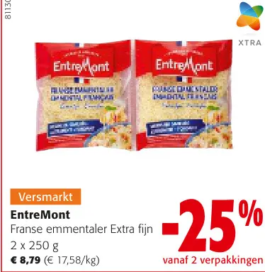 Promotie: Franse emmentaler Extra fijn