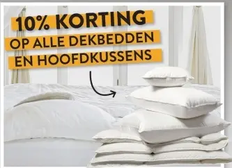 Aanbieding: Dekbedden en hoofdkussens