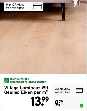 Aanbieding: Village Laminaat Wit Geolied Eiken