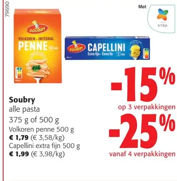 Aanbieding: Alle pasta van Soubry