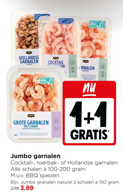 Aanbieding: Jumbo garnalen