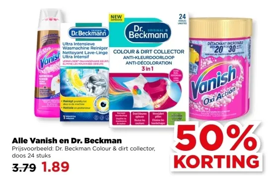 Aanbieding: Vanish en Dr. Beckman