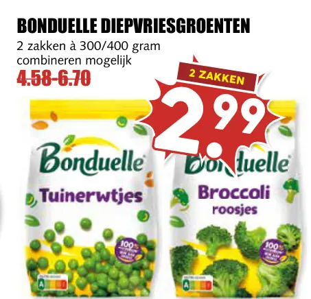 Aanbieding: Diepvriesgroenten