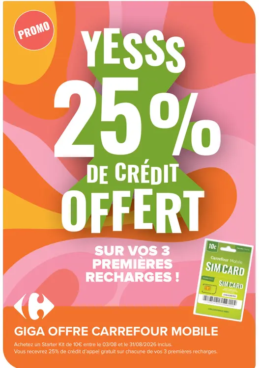 Offre: Vos a prmiers recharges