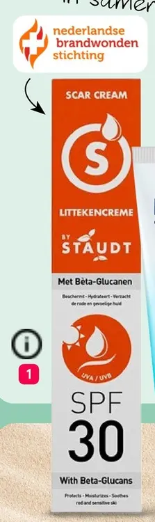 Aanbieding: Staudt littekencrème SPF 30