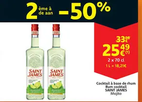 Offre: Cocktail à base de rhum