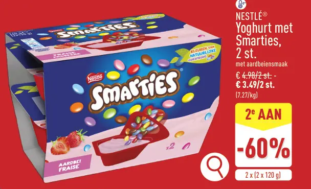 Promotie: Yoghurt met Smarties
