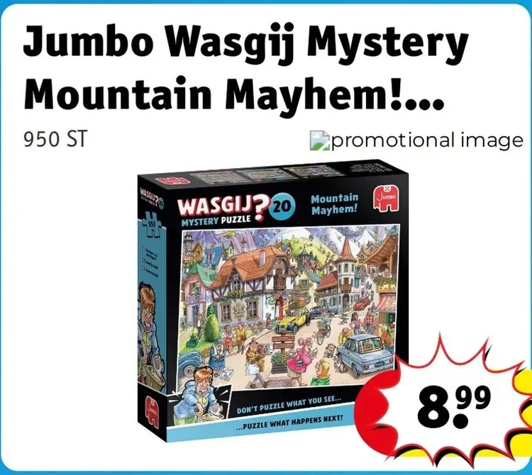 Promotie: Jumbo Wasgij Mystery Mountain Mayhem! Puzzel