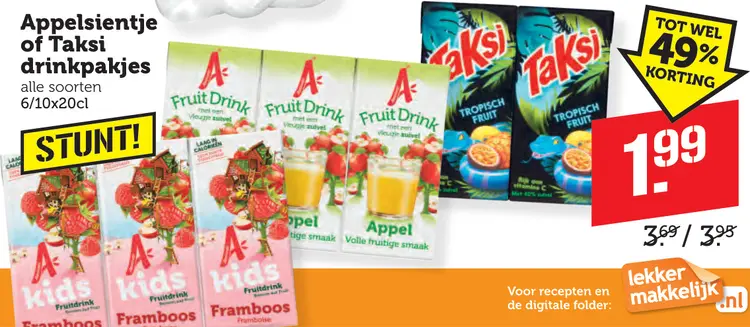 Aanbieding: Drinkpakjes