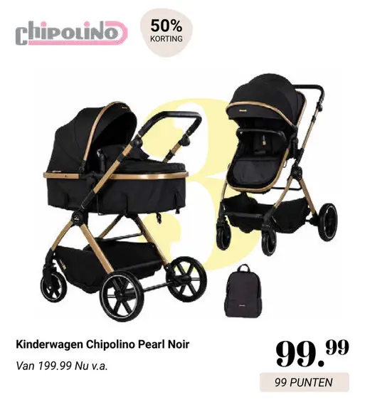 Aanbieding: Kinderwagen Chipolino Pearl Noir