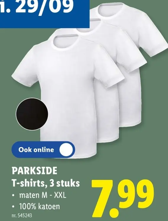 Promotie: PARKSIDE T-shirts, 3 stuks