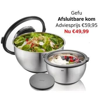 Aanbieding: Afsluitbare kom