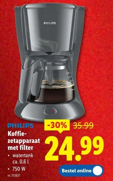 Promotie: Koffiezetapparaat met filter
