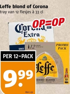 Aanbieding: Leffe blond of Corona