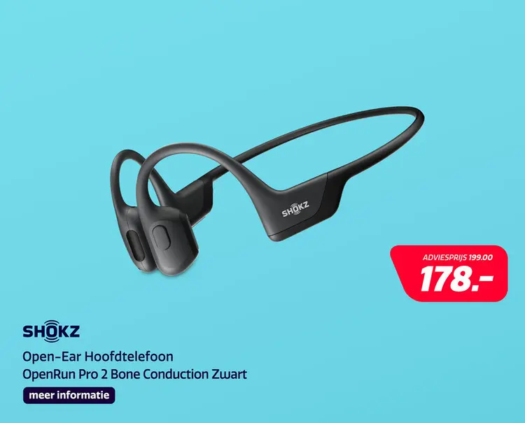 Aanbieding: Open-Ear Hoofdtelefoon OpenRun Pro 2 Bone Conduction