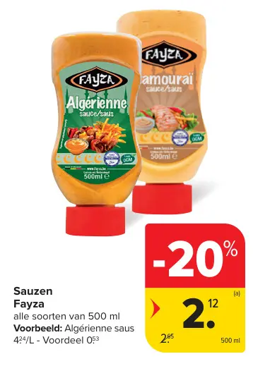 Promotie: Sauzen