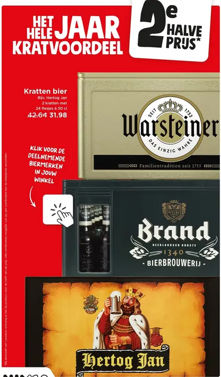Aanbieding: Kratten bier