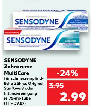 Aanbieding: SENSODYNE Zahncreme MultiCare