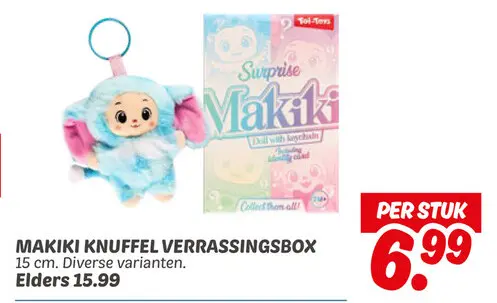 Aanbieding: Makiki knuffel verrassingsbox