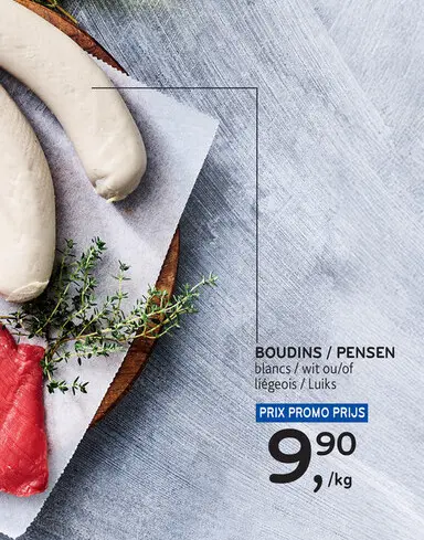 Offre: Boudins / pensen