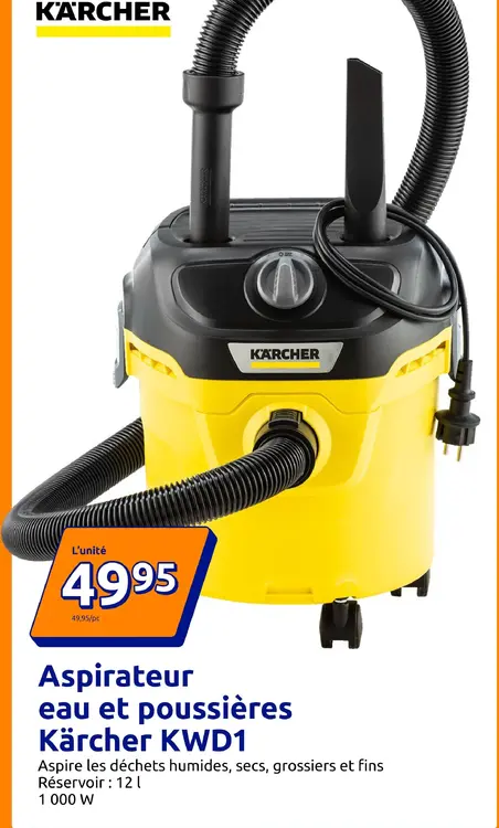 Offre: Aspirateur eau et poussières