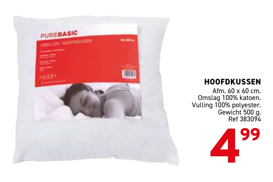 Promotie: Hoofdkussen