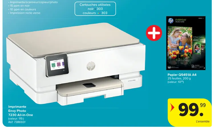 Offre: Imprimante Envy Photo 7230 All-in-One