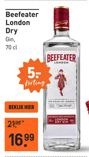 Aanbieding: Beefeater London Dry