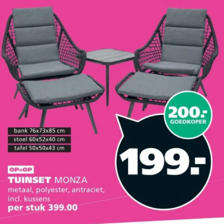 Aanbieding: Tuinset Monza