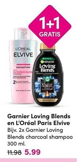 Aanbieding: Garnier Loving Blends en L'Oréal Paris Elvive