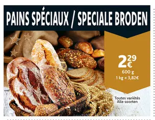 Promotie: Pains spéciaux / speciale broden