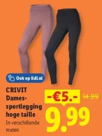 Aanbieding: Dames-sportlegging hoge taille