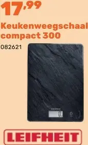 Promotie: Keukenweegschaal compact 300