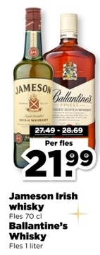 Aanbieding: Jameson Irish whisky