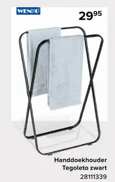 Offre: Handdoekhouder Tegoleto zwart