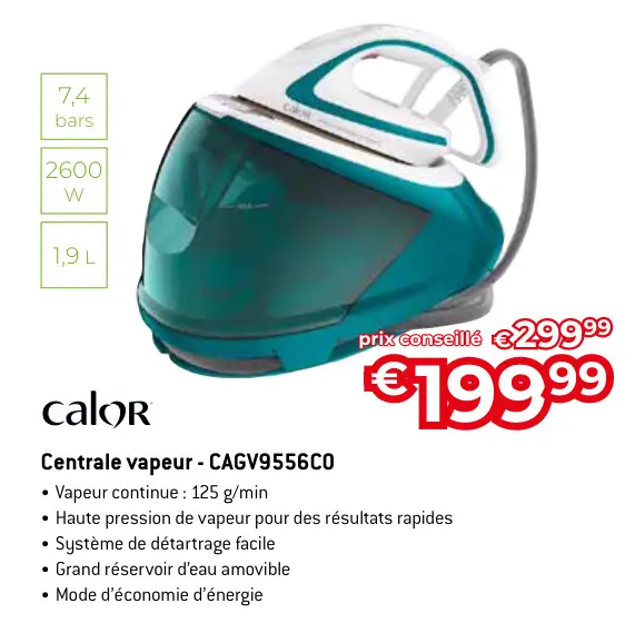 Offre: Centrale vapeur - CAGV9556C0