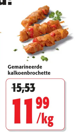 Promotie: Gemarineerde kalkoenbrochette