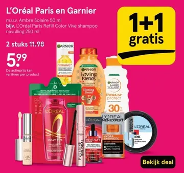 Aanbieding: L'Oréal Paris en Garnier