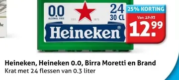 Aanbieding: Heineken 0.0, Birra Moretti en Brand