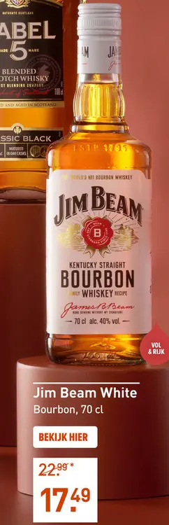 Aanbieding: Jim Beam White 70CL