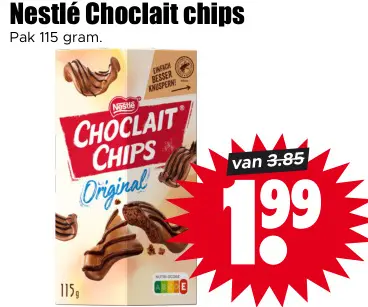 Aanbieding: Choclait chips