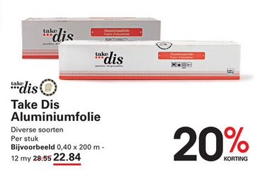 Aanbieding: Take Dis Aluminiumfolie