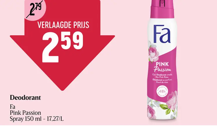 Promotie: Deodorant Pink Passion