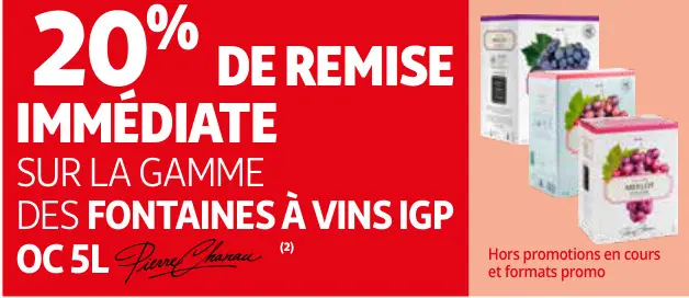 Promotie: Des Fontaines à vins igp oc