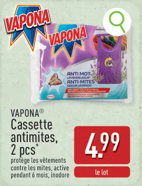 Offre: Cassette antimites