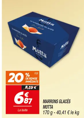 Offre: Marrons glacés