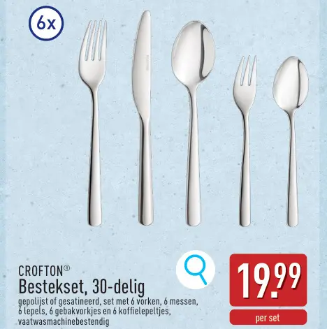 Promotie: Bestekset, 30-delig
