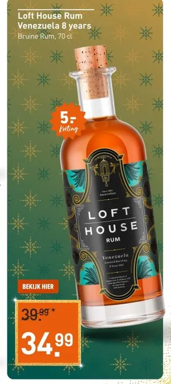 Aanbieding: Loft House Rum Venezuela 8 years