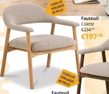 Promotie: Fauteuil Colette